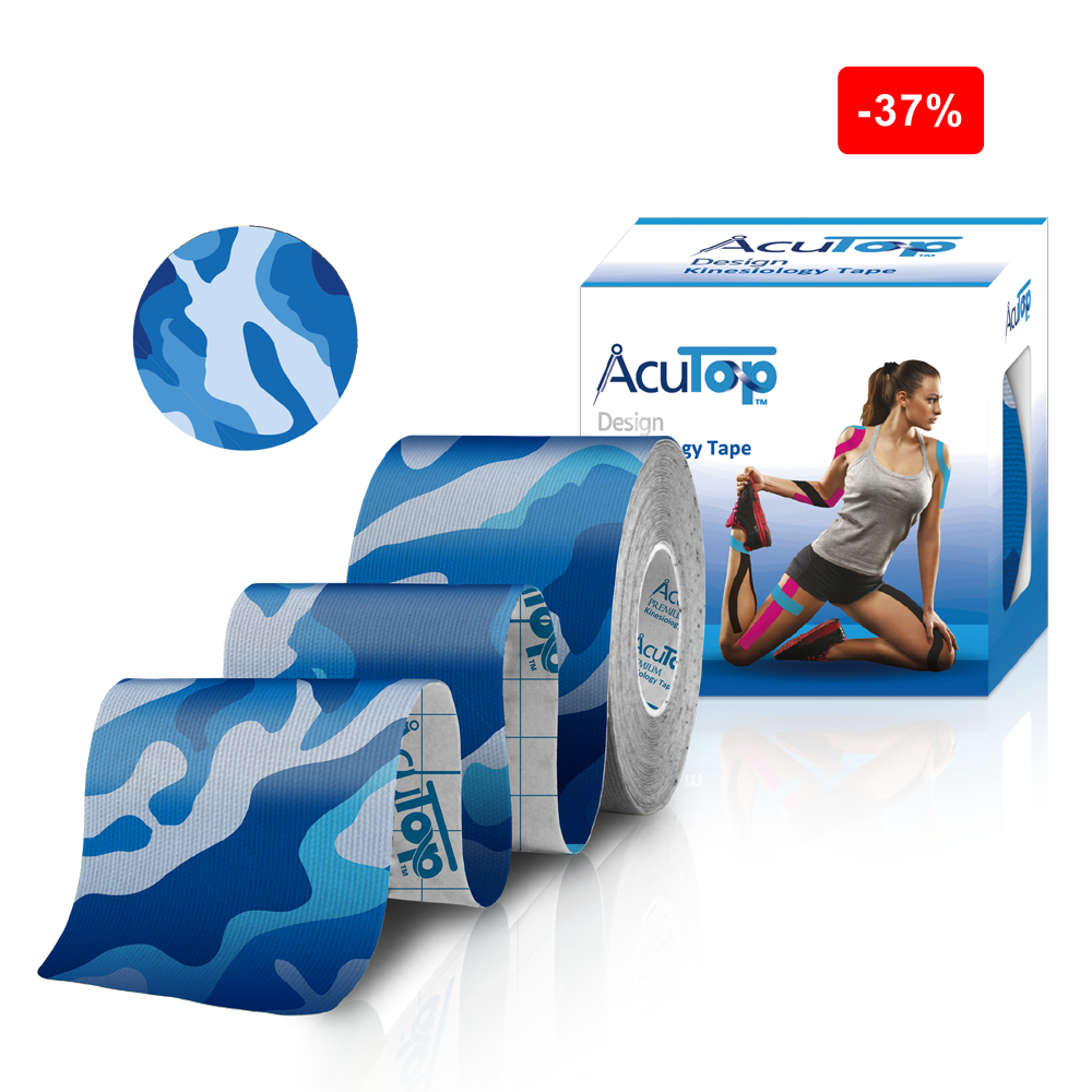 AcuTop Design Kinesiologie-Tape, 5 cm x 5 m, in 9 Designs