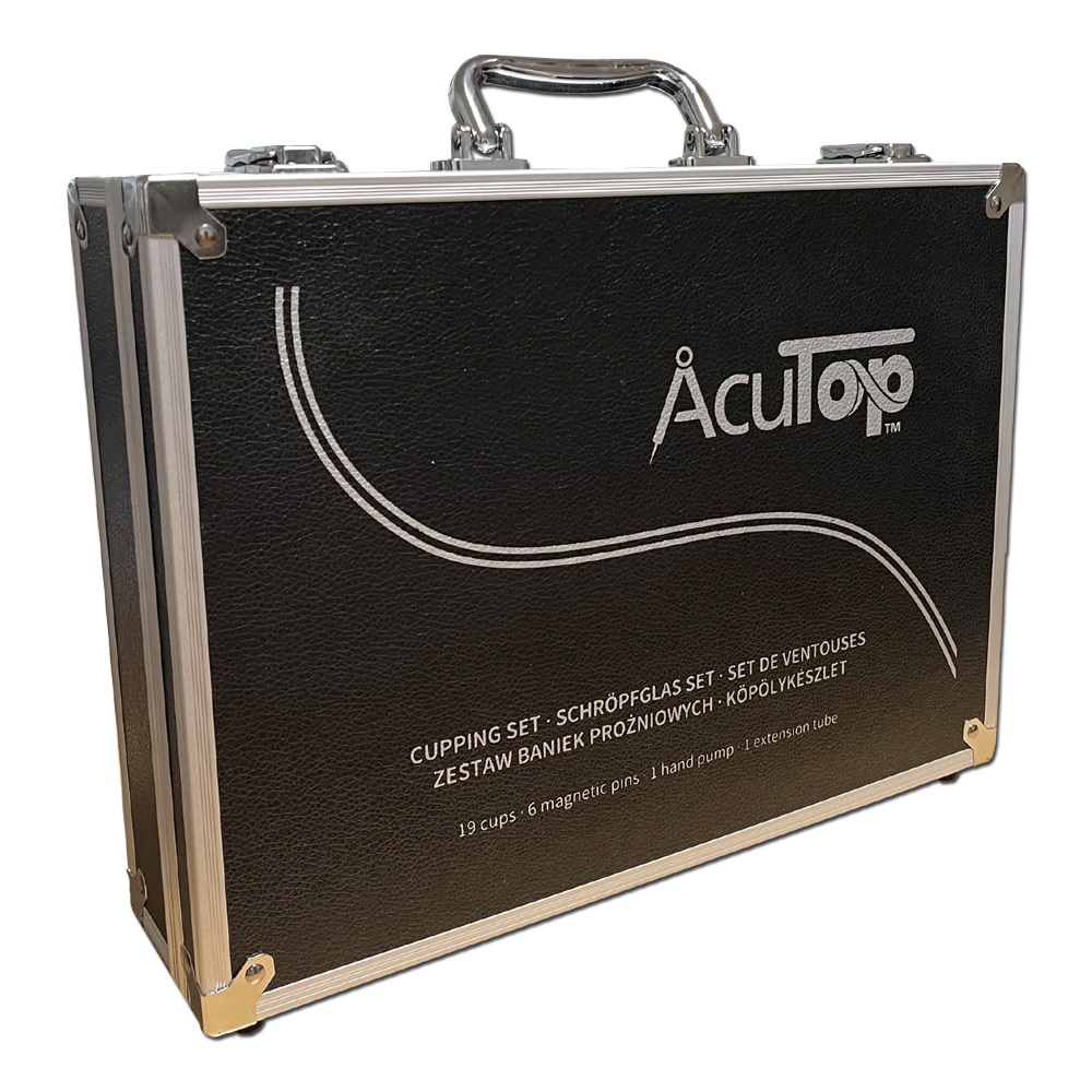 AcuTop Schröpfset, 19 Schröpfbecher mit Vakuum-Handpumpe