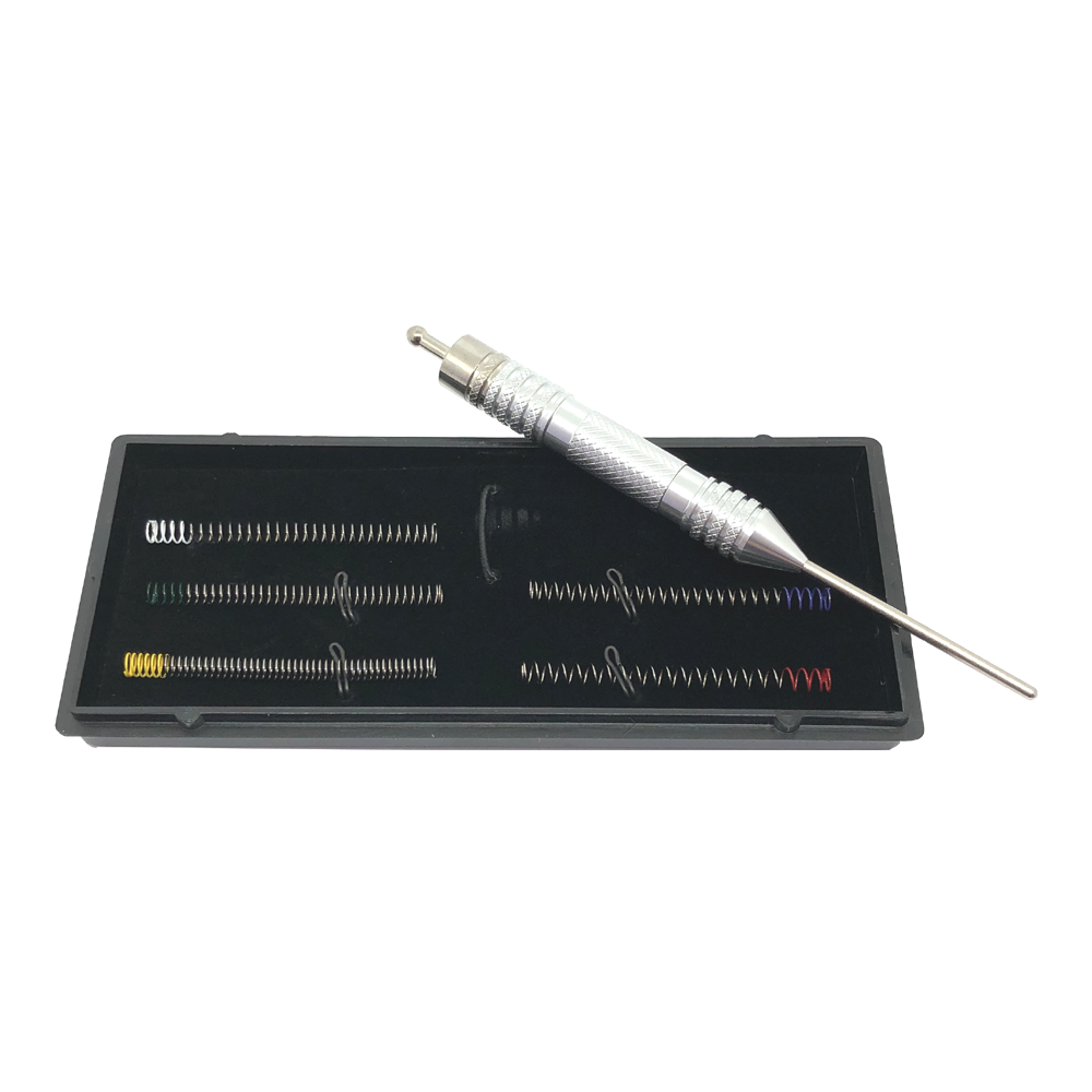 Tsumo-Shin gefederter Drucktaster mit 5 Wechselfedern und Magnet