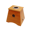 Moxa-Box aus Bambusholz, 1 oder 2 Löcher