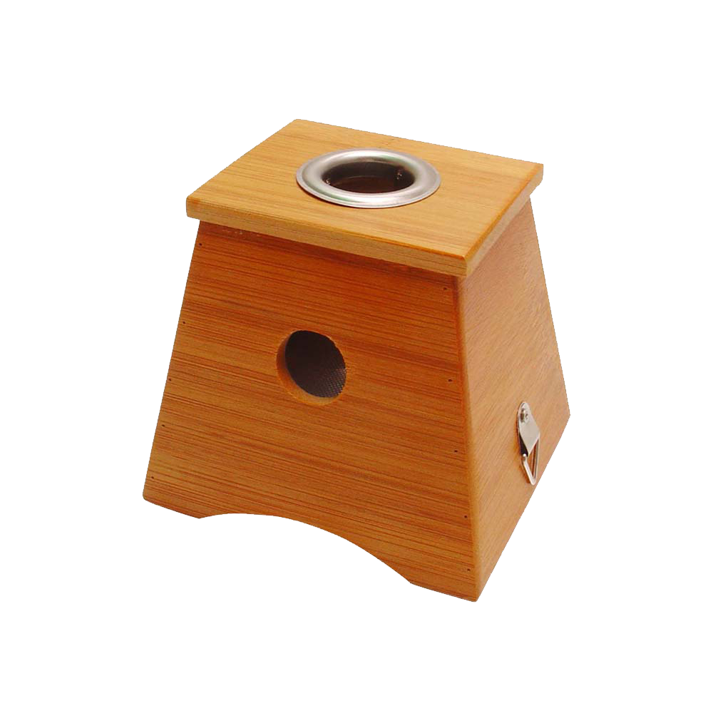 Moxa-Box aus Bambusholz, 1 oder 2 Löcher