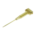 Dermaroller mit gefedertem Punktsucher, goldfarben