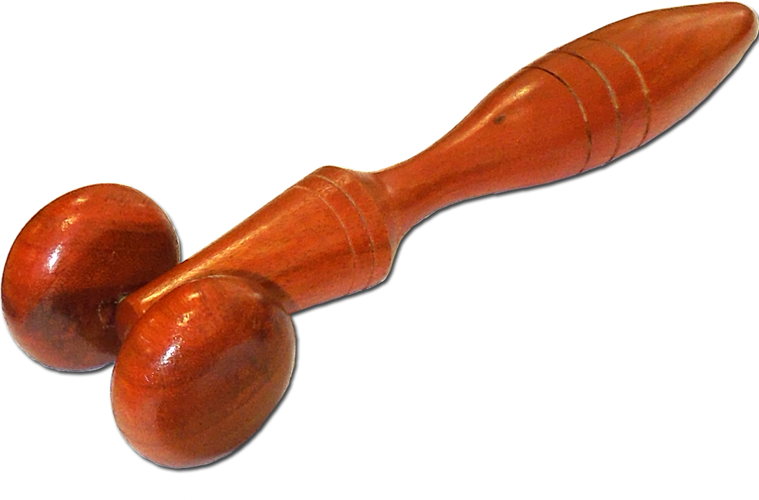 Massageroller «Face» aus Holz, 15 cm