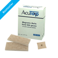 AcuTop magnetische Ohrkügelchen, gold oder silber, 100 Stück