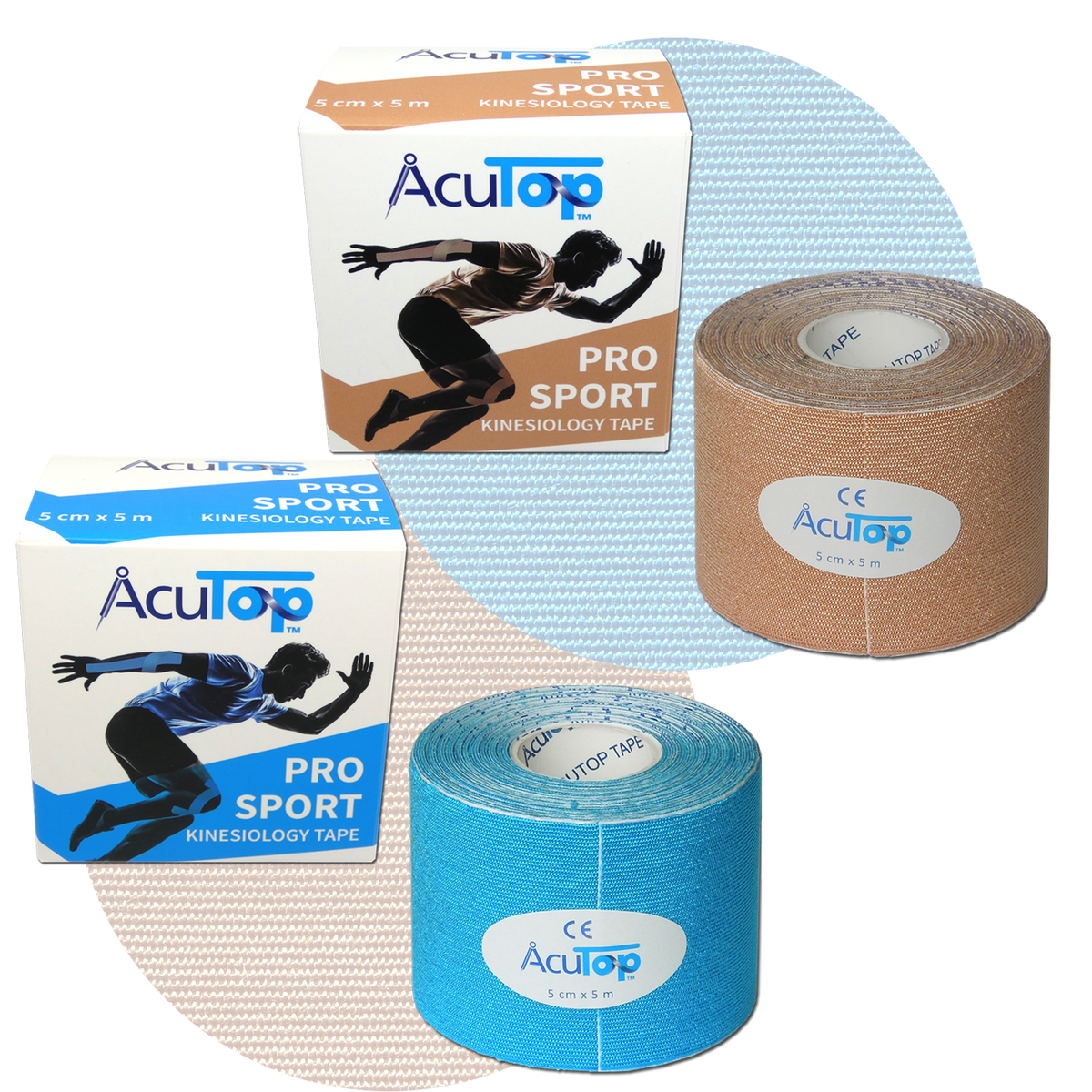 AcuTop Pro Sport Kinesiologie-Tape, 5 cm x 5 m