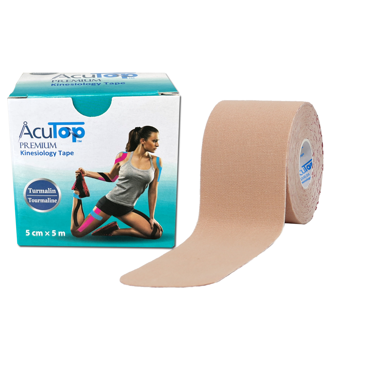 AcuTop Tourmaline Tape, 5 cm x 5 m, in 4 Farben erhältlich