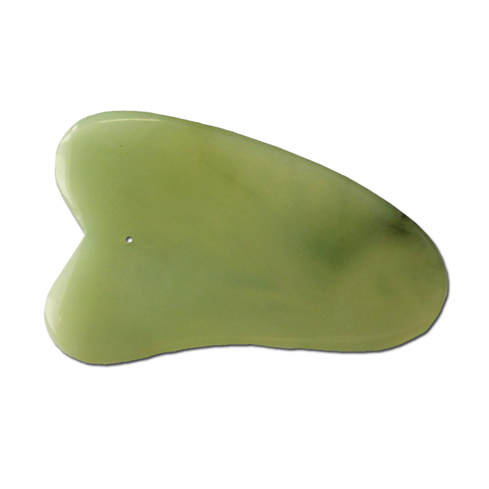 Gua-Sha-Schaber dreieckig aus Jade