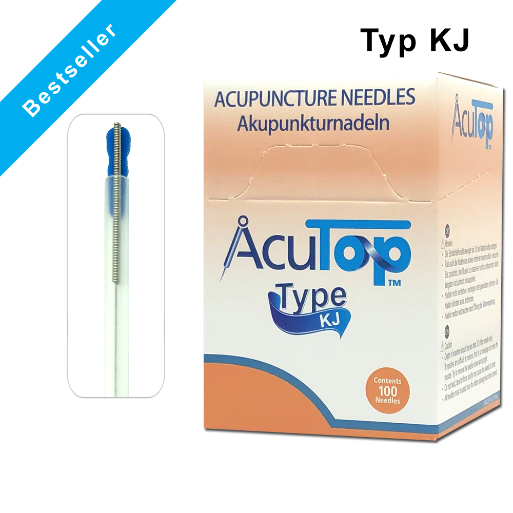 AcuTop Typ KJ Dry-Needling-Nadeln mit Stahlwendelgriff und Führungsrohr