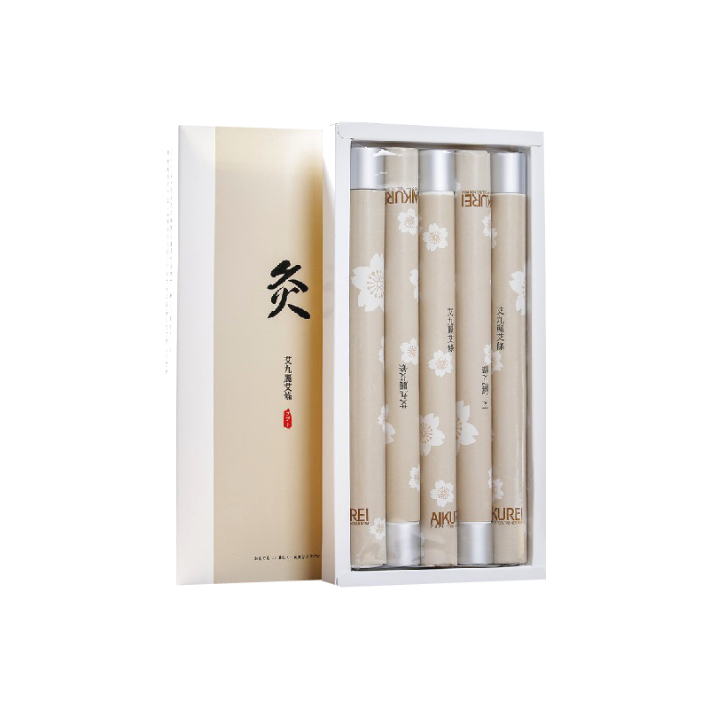 Japanische Premium-Moxazigarre mit Löschkappe, Ø 1,9 x 20 cm
