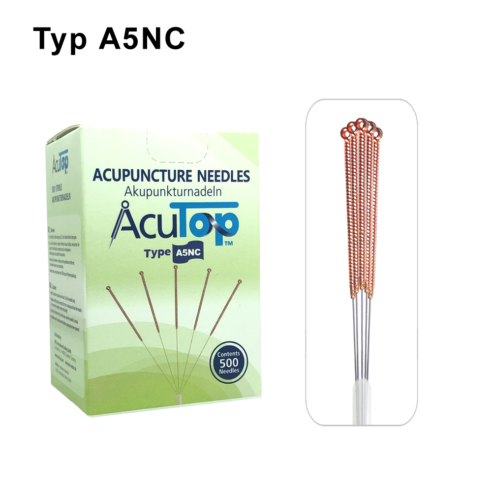 AcuTop Typ 5NC Akupunkturnadeln mit Kupfergriff, unbeschichtet