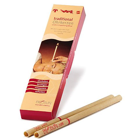 BIOSUN traditionelle Ohrkerzen, 1 Paar