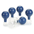Schröpfglas mit dunkelblauem Saugball, Ø 2–6 cm – Ansicht 2