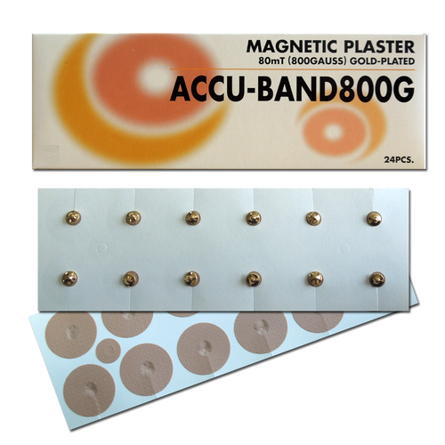 Accu-Band Magnetpflaster vergoldet, 800 Gauss