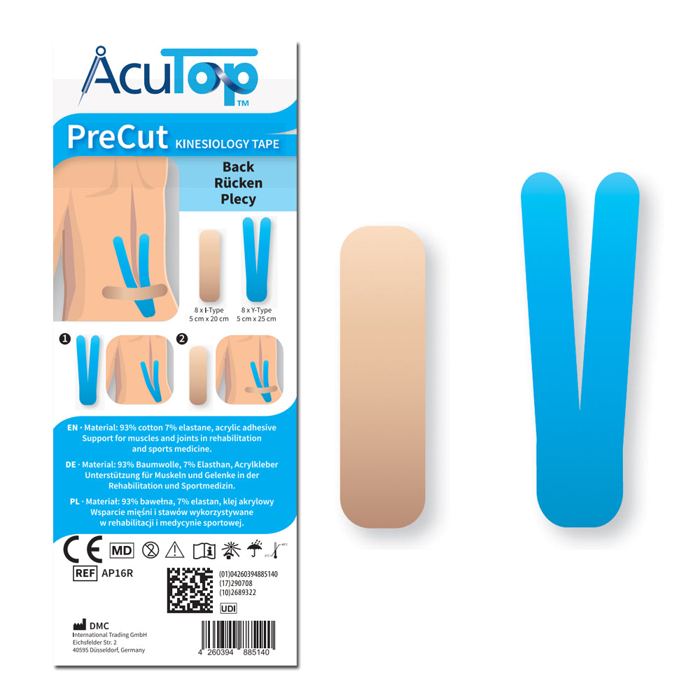 AcuTop PreCut Tape, 16 Zuschnitte für 8 Anwendungen