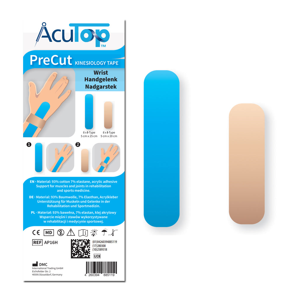 AcuTop PreCut Tape, 16 Zuschnitte für 8 Anwendungen