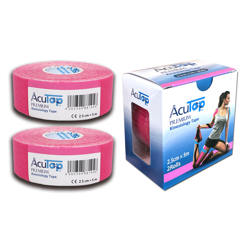 AcuTop Premium Tape S, 2,5 cm x 5 m, in 4 Farben (2 Rollen)