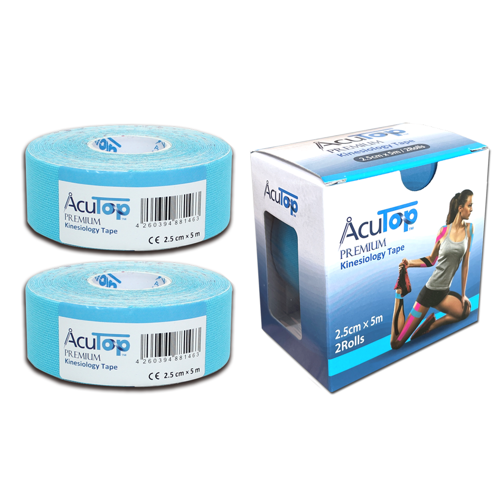 AcuTop Premium Tape S, 2,5 cm x 5 m, in 4 Farben (2 Rollen)