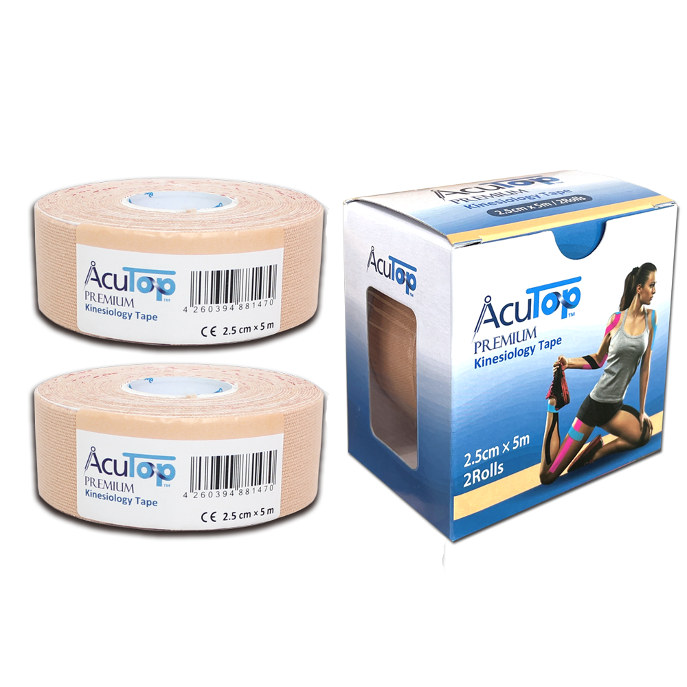 AcuTop Premium Tape S, 2,5 cm x 5 m, in 4 Farben (2 Rollen)