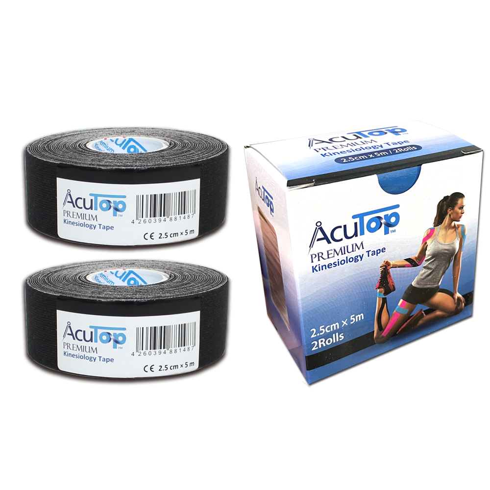 AcuTop Premium Tape S, 2,5 cm x 5 m, in 4 Farben (2 Rollen)