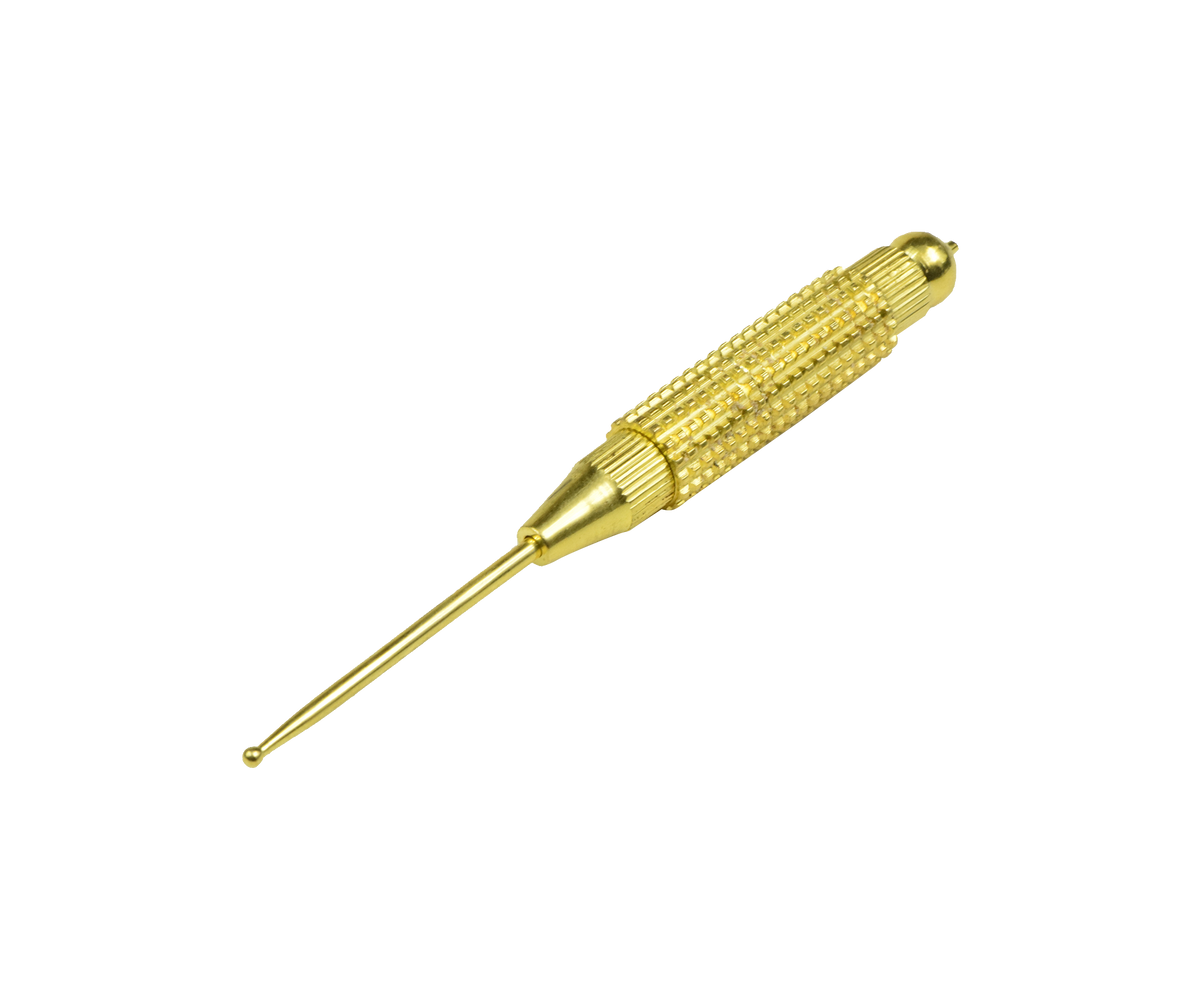 Drucktaster Deluxe, vergoldet, 12 cm