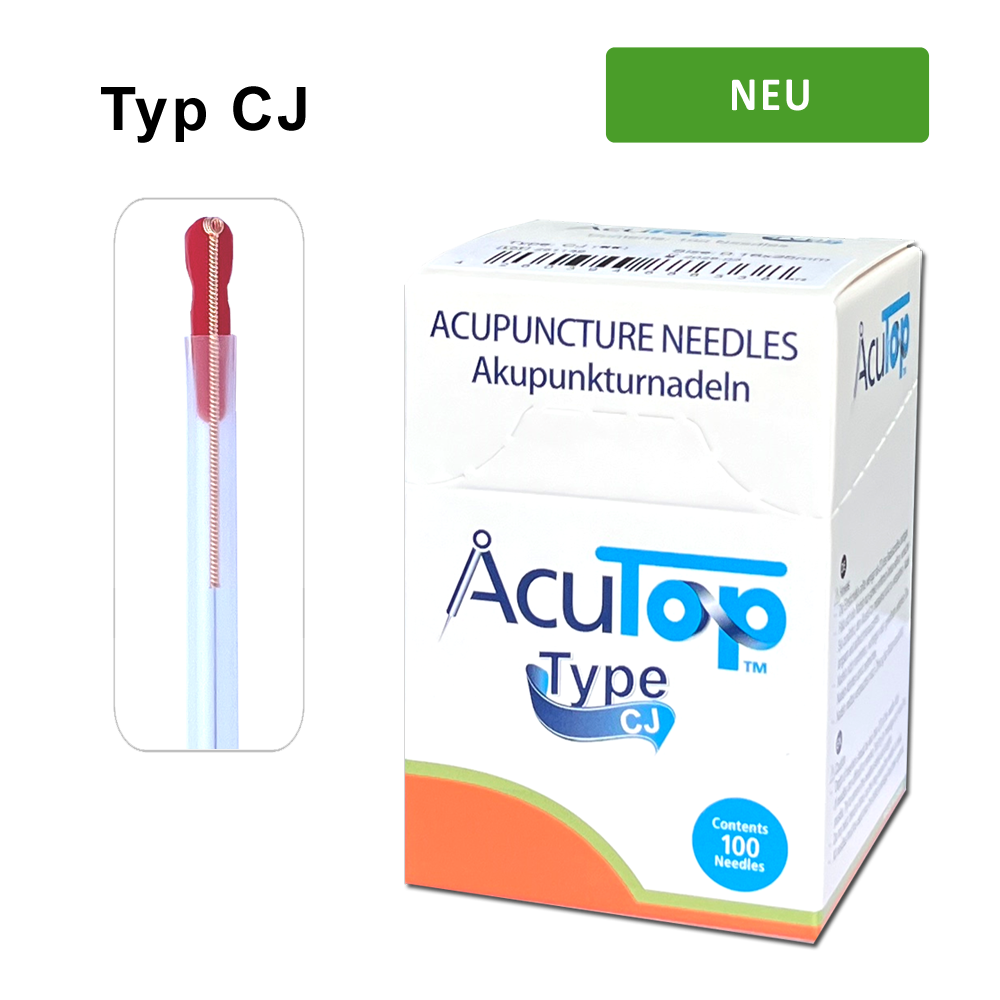 AcuTop Typ CJ Akupunkturnadeln mit Kupfergriff und Führungsrohr