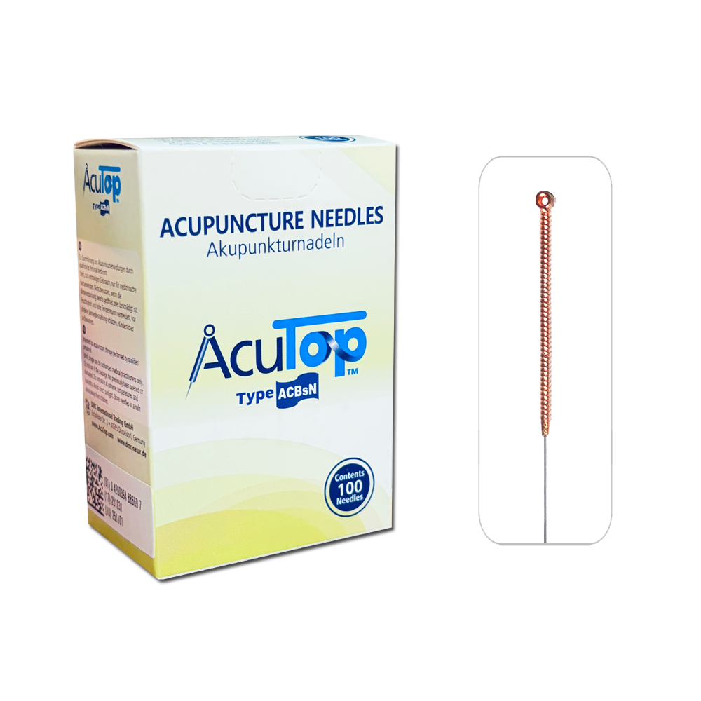 AcuTop Typ ACBsN Akupunkturnadeln mit Kupfergriff, unbeschichtet