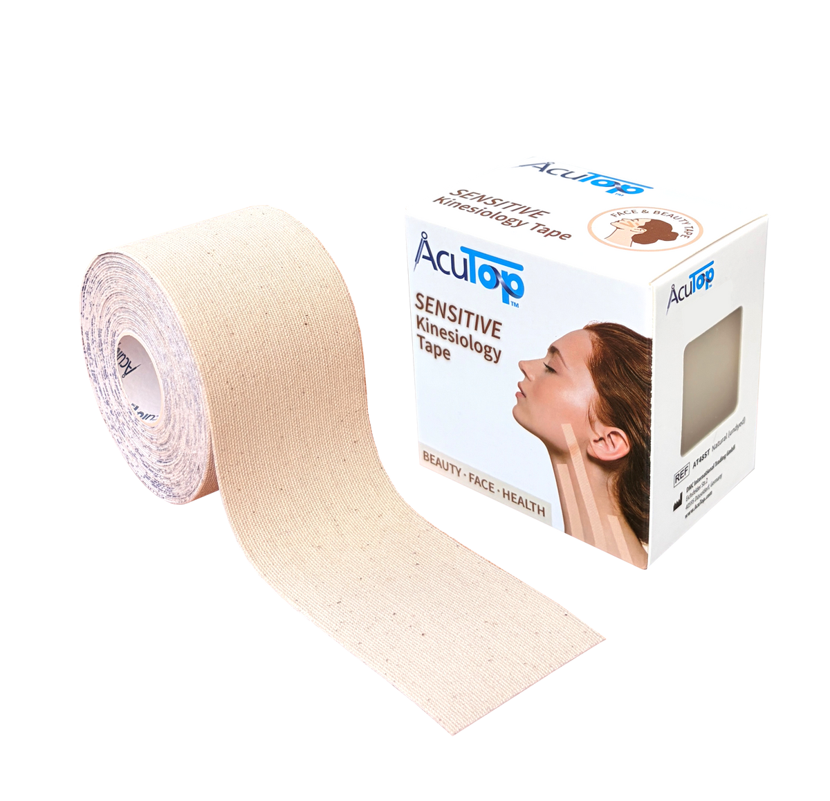 AcuTop Sensitive Tape, 5 cm x 5 m, hellbeige oder naturfarben