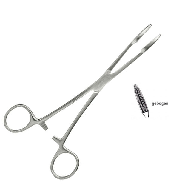 Korn- und Tupferzange nach Maier, Edelstahl, 20 cm – Ansicht 2